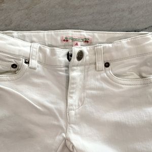 Bonpoint white cropped jeans